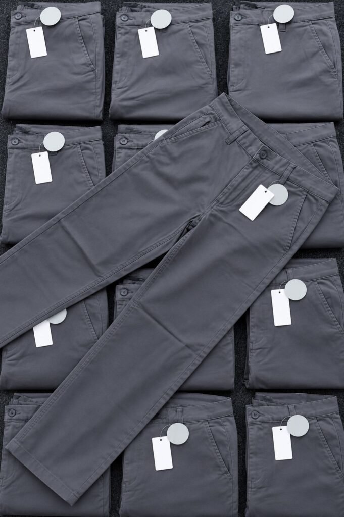Men's Charcoal Grey Cargo Trousers