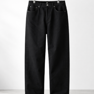 Men's Premium Black Baggy Jeans – Contemporary Relaxed Fit