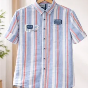 Men's Striped Casual Shirt – Modern Summer Essential