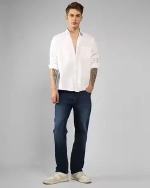 Ivory Relaxed-Collar Cotton Shirt — Timeless Comfort Meets Sophisticated Style